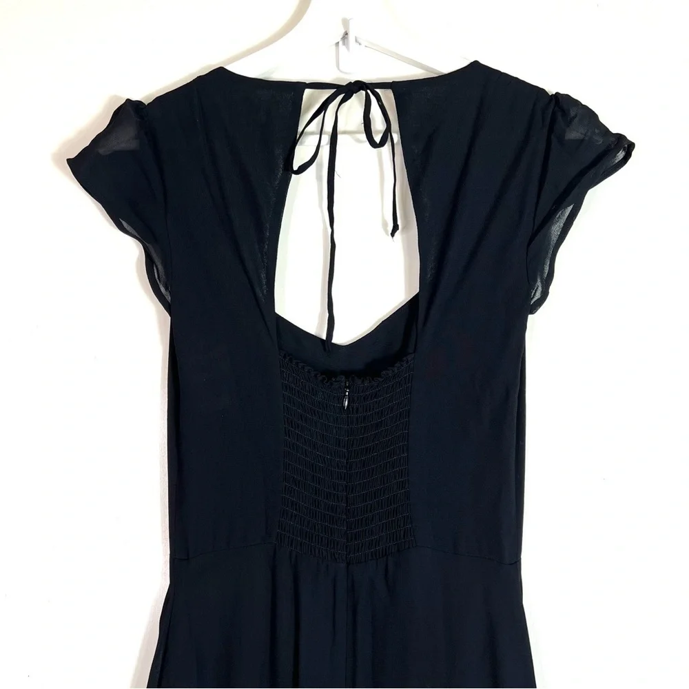 NWT Reformation Amaryllis Maxi Dress Black Size 0 - Picture 12 of 13